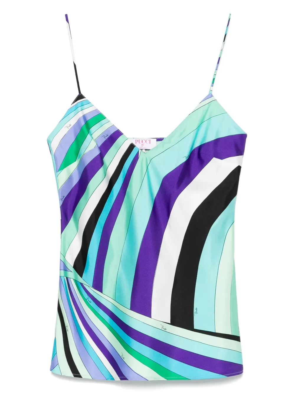 Iride-print tank top