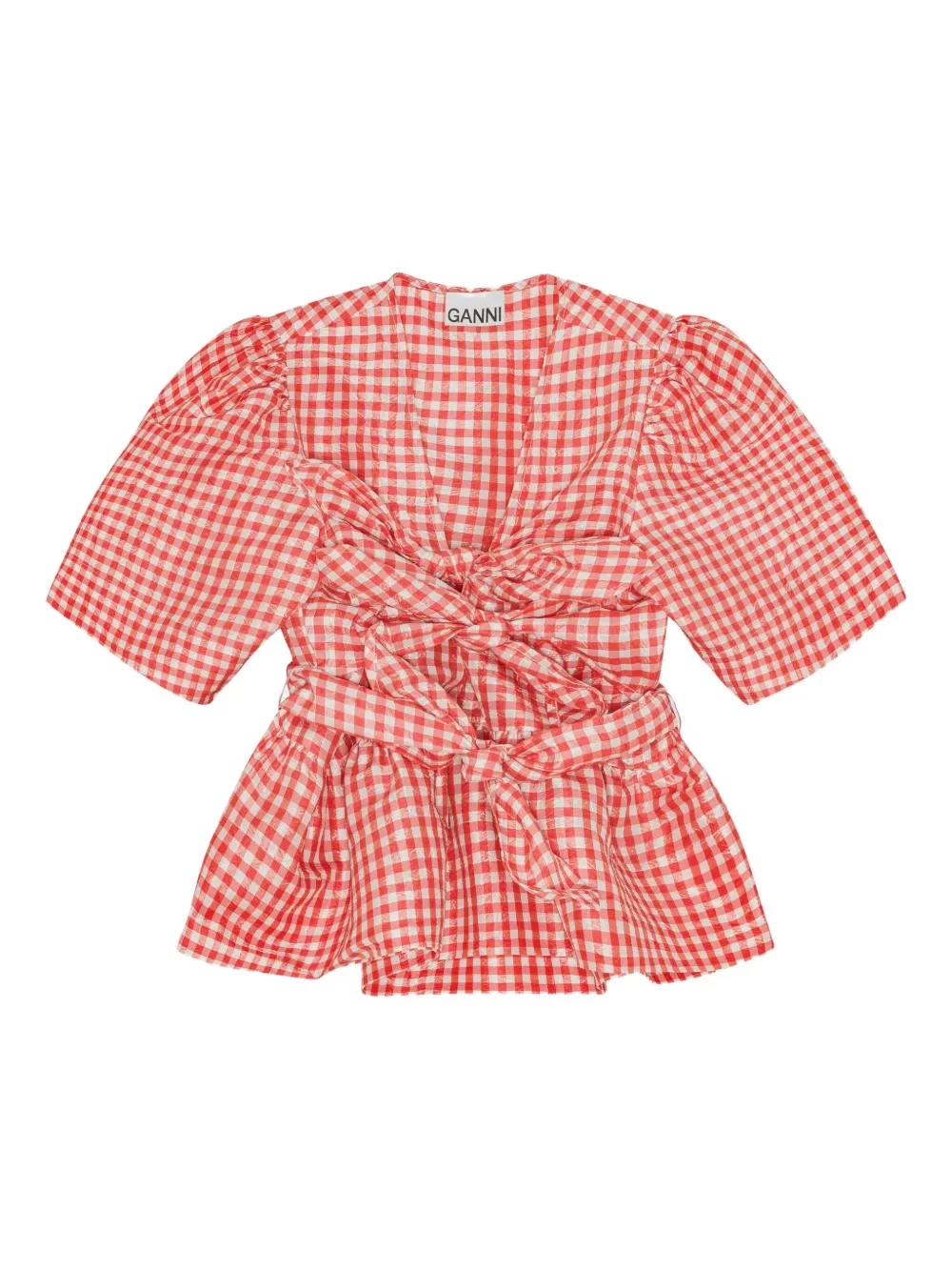 self-tie blouse