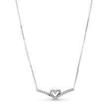 Pandora Sparkling Wishbone Charm
