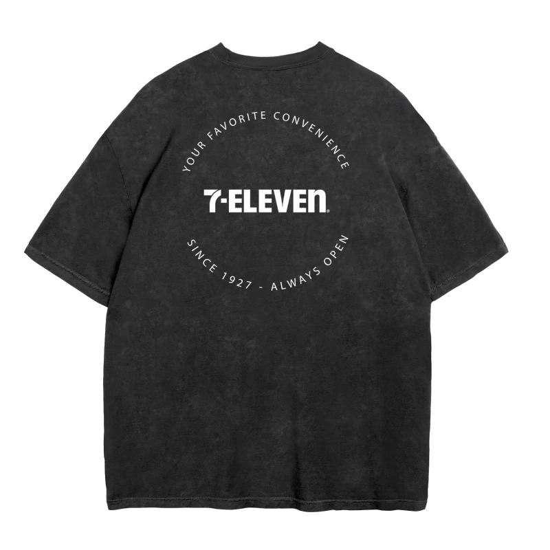 Since 1927 Circle Tee - Stone Washed Black